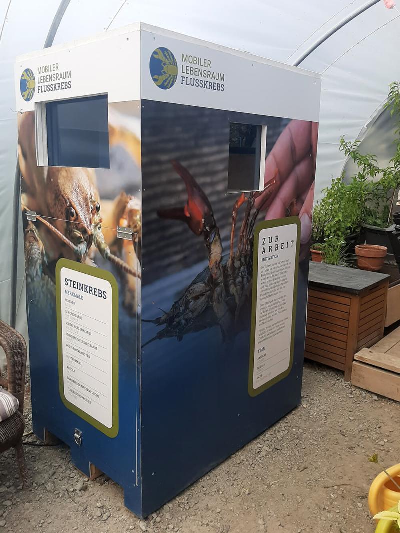 Mobiler Lebensraum Flusskrebse
